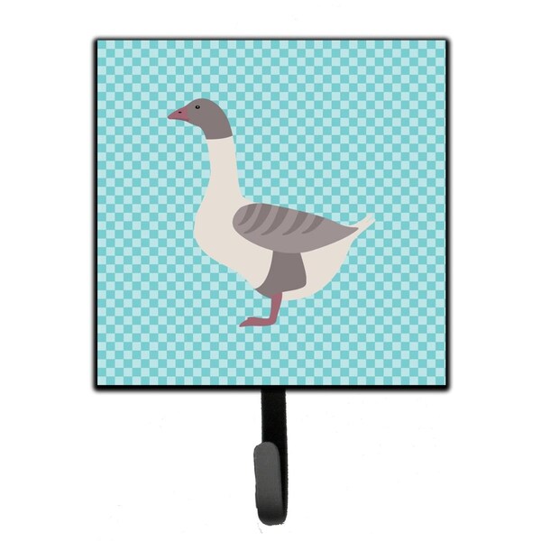 Carolines Treasures Buff Grey Back Goose Blue Check Leash or Key Holder BB8075SH4 - main